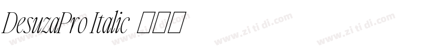DesuzaPro Italic字体转换